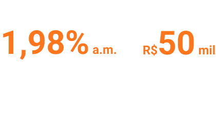 imagem demonstrativa de taxas para solicitação de empréstimo